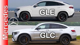 Mercedes GLE Coupe vs Mercedes GLC Coupe GLC vs GLE visual compare [upl. by Juliann]