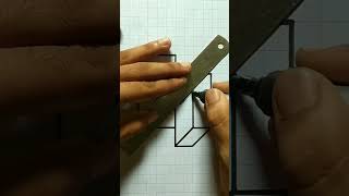 3D drawing  3D pencil drawing  3D drawing Step by step  Easy 3D Drawing draw 3d 3ddrawing [upl. by Ateiluj223]