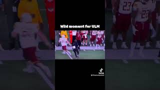 ULM Coach crashed out on player ncaafootball collegefootball footballplayer [upl. by Vedette]