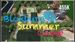 Bloxburg Summer Camp  Speed Build  455k [upl. by Teirtza981]