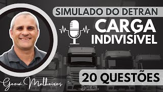 SIMULADO da prova do Detran CARGA INDIVISÍVEL [upl. by Cohn391]