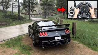 Forza Horizon 5 Ford Mustang Shelby GT500 Steering Wheel  Shifter Gameplay [upl. by Tav831]