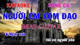 Karaoke Người Em Xóm Đạo Song Ca Beat Guitar Trọng Trần Guitar [upl. by Notneb]