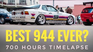 16 min timelapse to build the most insane Porsche 944 No stickers only paint [upl. by Willi]