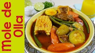 Mole de Olla Caldo de res Comida Mexicana  Mi Cocina Rápida ft Super Amas de Casa [upl. by Atenahs887]