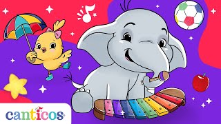 Canticos  10 Canciones infantiles para aprender inglés cantando  Vocabulario para preescolar [upl. by Ajup]