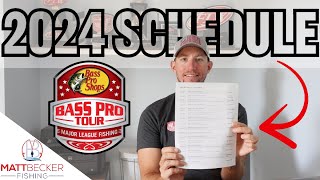 NEW 2024 SCHEDULE RELEASED for Major League Fishing Bass Pro Tour amp Invitational Tournaments [upl. by Artiek]