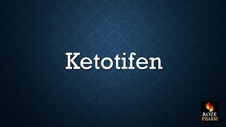 Ketotifen pronunciation pharmacology drug How to say Ketotifen [upl. by Eniamrehs]