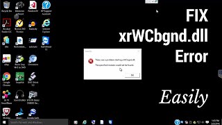 How to Fix XrWcbgnddll Error at Windows Startup [upl. by Kerr]