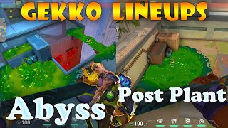 Top 10 New Abyss Gekko Post Plant Lineups  Gekko Lineups Abyss  Gekko Setups Abyss [upl. by Theodosia926]