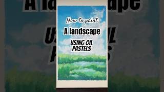 Oil Pastel Art Landscape art oilpastel oilpasteldrawing [upl. by Ynafets]