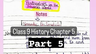 Pastoralists in Modern World Class 9 History chapter 5 Notes Part 5 study youtube class9 [upl. by Louise]