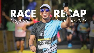 Maybank Marathon 2023 Race Recap  Full Marathon Terdrama Taun Ini [upl. by Box]