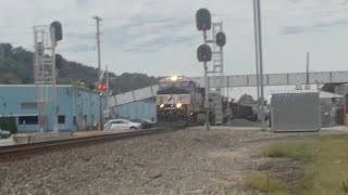 NS 38G passing colfax with NS 9955 trailing passing Springdale PA [upl. by Bel]