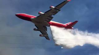 SUPERTANKER en su Esperanzador combate de los Incendios en CHILE [upl. by Leahci]