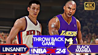 NBA 2K24 PC Next Gen Mod  Linsanity vs Mamba  RTX 4060ti [upl. by Yderf]