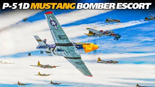 P51D Mustang Vs FW190s B17 Flying Fortress Escort  Digital Combat Simulator  DCS  WWII [upl. by Aihsemot]