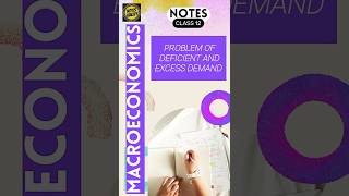 Class12 Problem of Deficient and Excess Demand MACROECONOMICSNotes NOTES WALLEY notes class12 [upl. by Iramat]