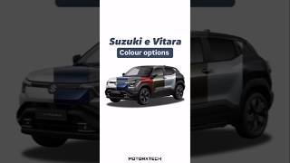 The E Vitara Colour Options in india marutisuzuki evitara suzukievitara evcars evcarsinindia [upl. by Yleoj187]