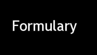 How to Pronounce Formulary [upl. by Nylidam]