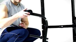 Montage  Klarfit Hantelbank mit Ablage Armcurlern und Beincurler [upl. by Nowyt]