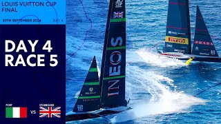 Louis Vuitton Cup Final Race 5  Luna Rossa Prada Pirelli vs INEOS Britannia  Full Replay [upl. by Adiarf]