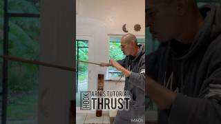 Arnis Tutorial  Hook Thrust amp Slash Technique  Filipino Martial Arts Drill FMA thrust eskrima [upl. by Enrico]