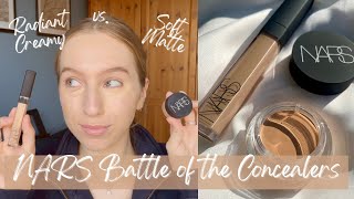 NARS Soft Matte Complete vs NARS Radiant Creamy Concealer 🖤  Which Concealer is Best [upl. by Nivert]