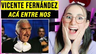 EXTRANJERA REACCIONA a Vicente Fernández  Acá Entre Nos En Vivo [upl. by Kcirdek]