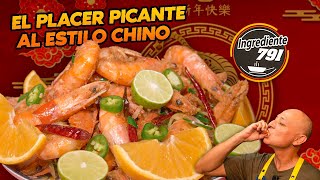 🦐 CAMARONES PICANTES 🌶️ al ESTILO CHINO ⛩️ Receta Auténtica y Deliciosa [upl. by Aleyam]