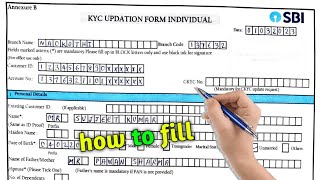 Bank of Baroda KYC form kaise bhare  How to fill KYC form of Bank of Baroda  Bob Kyc Form [upl. by Alegnasor]