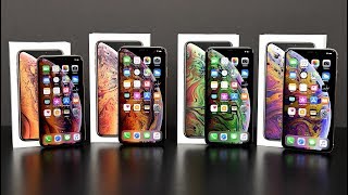 Apple iPhone XS vs XS Max Unboxing amp Review All Colors [upl. by Sheilah]