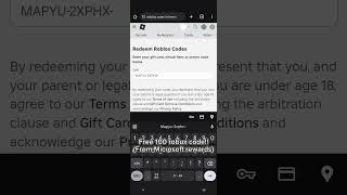 Free 100 Robux Code from microsoft rewards roblox robux freerobux robuxgiveaway [upl. by Analla940]