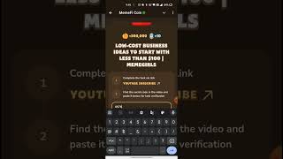 LOWCOST BUSINESS IDEAS TO START WITH LESS THAN 100  MEMEGIRLS  Memefi New Video Code [upl. by Joliet]