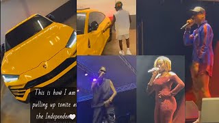 Shatta Wale pulled up Lamborghini Urus at Independence Square show KidiWendy ShayYpee performance [upl. by Amalberga395]