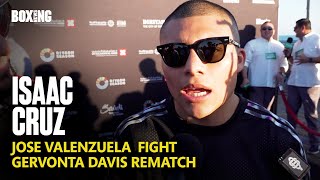 Isaac Cruz Wants Gervonta Davis Rematch Next amp Jose Valenzuela Fight [upl. by Ursola]