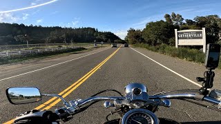 Old Redwood Highway cruiser ride to Geyserville CA Pure Sound No Comments Kawasaki Vulcan900 [upl. by Ruffi]