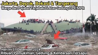 Sungai2 Meluap Tanggul amp Bendungan Jebol  Banjir Besar Lahap Jakarta Depok Bekasi amp Tangerang [upl. by Adehsar]