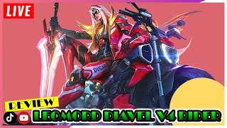 Live Review Skin Ducati Leomord Diavel V4 Rider shorts mobilelegends mlbbcreator [upl. by Hairehcaz208]