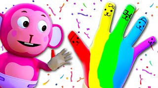 Color Finger Family Song  Kids Songs and Baby Songs By All Babies Channel on HooplaKidz [upl. by Alarise722]