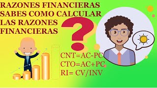 razones financieras análisis e interpretación como se calculan las razones financieras [upl. by Bozovich]