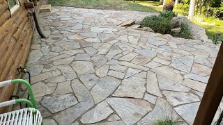 Installing A Flagstone Patio [upl. by Idid]