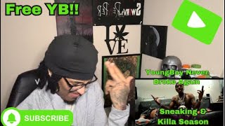 FREE YB YoungBoy Never Broke Again SneakingKilla Season  OFFICIAL REACTION [upl. by Nitsreik]