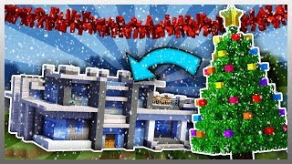 ✔️ Decorating MY MANSION for CHRISTMAS Minecraft Mods [upl. by Sonafets]