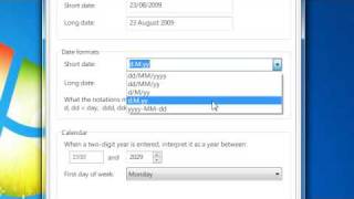 How to change the Date Format in Windows 7 [upl. by Merrilee]