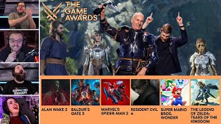 Streamers React to 2023 The Game Awards Game of the Year Winner Moment Reaction [upl. by Richella]