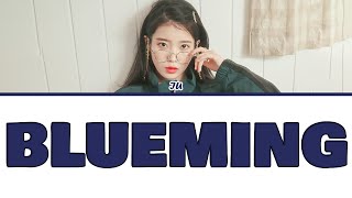 IU  Blueming color Coded Lyrics [upl. by Adnamal736]