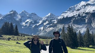 stunning swiss alps  lake oeschinensee hike  exploring interlaken [upl. by Otrebmuh]