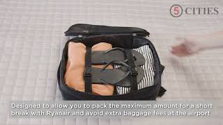 5Cities Ryanair Maximum 40x20x25cm New and Improved BackpackRucksack [upl. by Tamis]