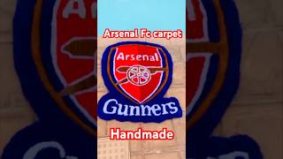 72 Hours process of making 100 CarpetRug Tufting Arsenal Football Club Rug arsenalfc decor [upl. by Noyad]